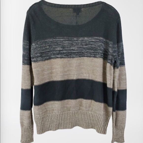 Fate stripe semi crop pullover sweater - Picture 1 of 7